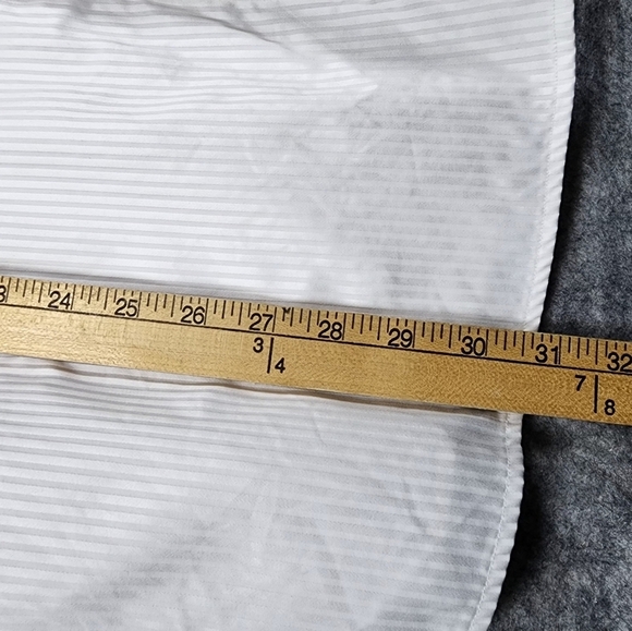 Eton Contemporary White Stoped Men's Button Up Longsleeve Shirt Size 43/17 - Picture 9 of 12